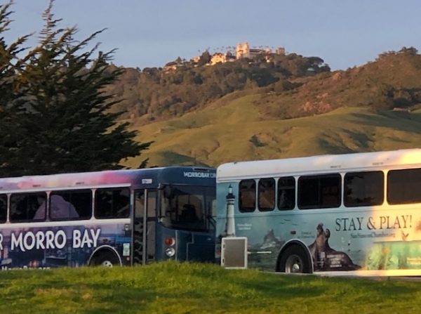 Buses and Hearst Castle
