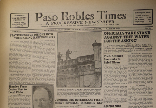 Looking Back Paso Robles history