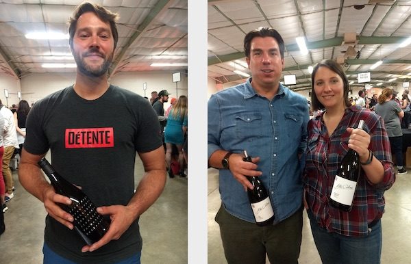 Andrew Tucker and Maggie Tillman of Alta Colina and Chris Eberle of Détente Wines