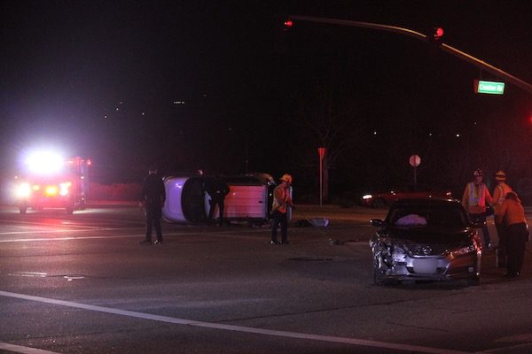 One transported to hospital after collision Sunday evening 