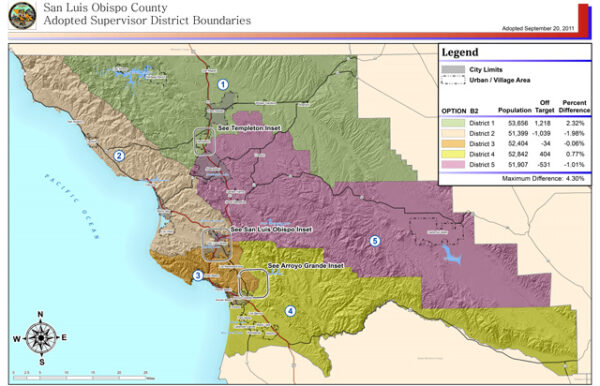 SLO-County-supervisor-districts-map