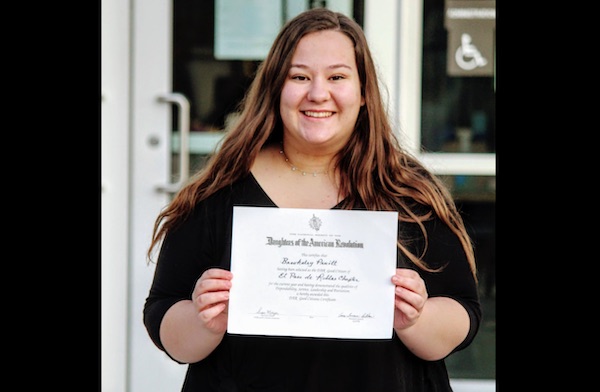 Local student named Daughters of the American Revolution Citizen of the Year