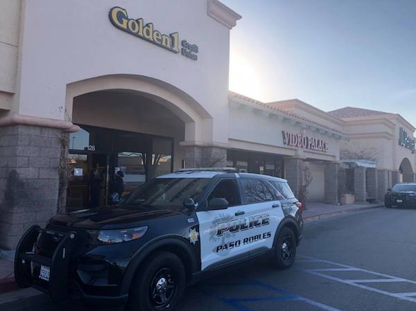 Robbery reported at Golden 1 Credit Union in Paso Robles