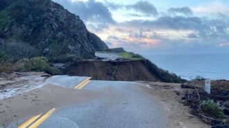 Update: Section of Highway 1 washes out at Rat Creek on Big Sur Coast