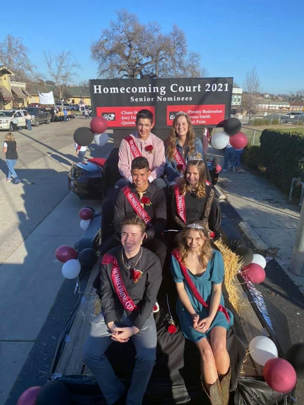 Homecoming Court 2021 Paso Robles High School