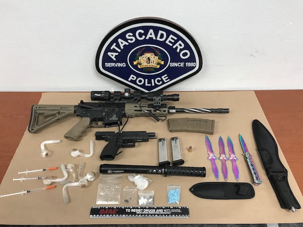 Atascadero man arrested for weapons, narcotics 