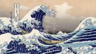 Great Wave embroidery