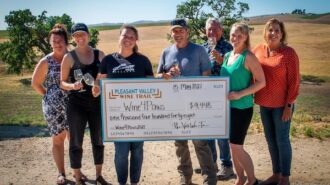 Pleasant Valley Wine Trail donates to Woods Humane Society