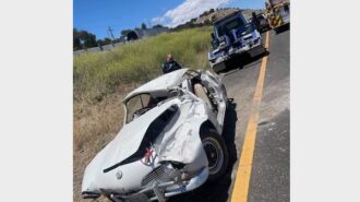 Patient transported to hospital after vehicle rollover on Highway 101