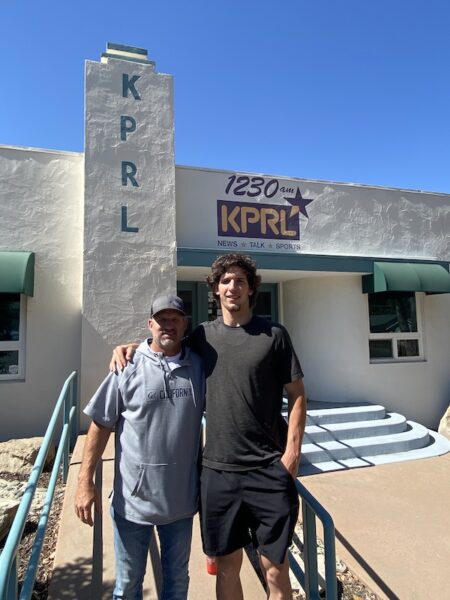 Scott and Dylan Beavers at KPRL