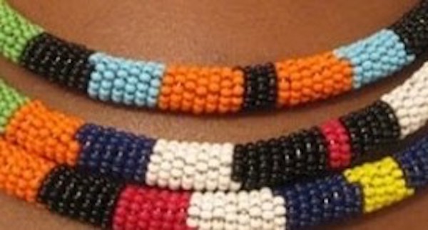 Make an African bead-wrapped bracelet at library craft class