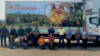 SLO Food Bank Team with Truck