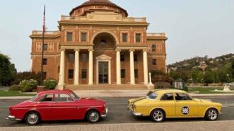 Two Volvos and the Rotunda