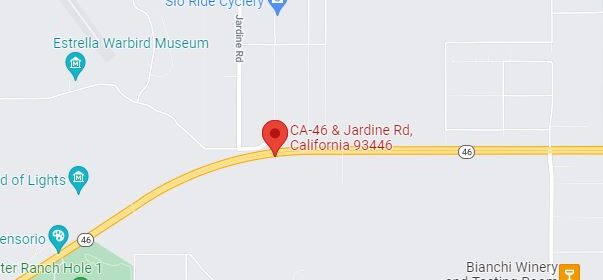map of accident highway 46 paso robles