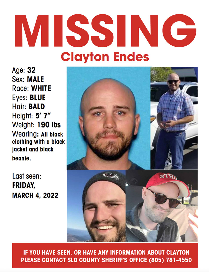 Missing-poster-for-Clayton-Endes