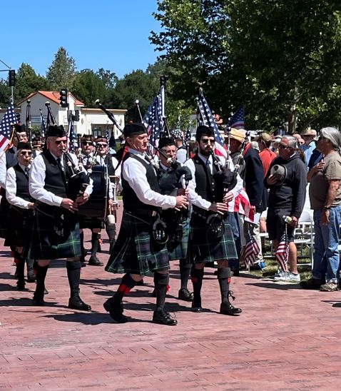 Memorial Day Pipers faces of freedom Atascadero 