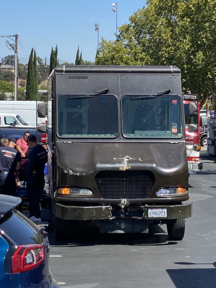 UPS truck crashes from driver with heat stroke reportedly