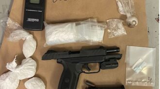 Three arrested for theft, drug, firearms charges