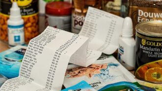 groceries stock photo