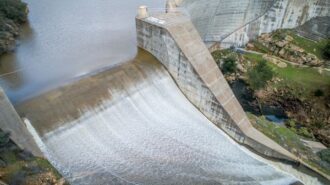 Picture: Image courtesy of SLO County Public Works Salinas Dam spilling water