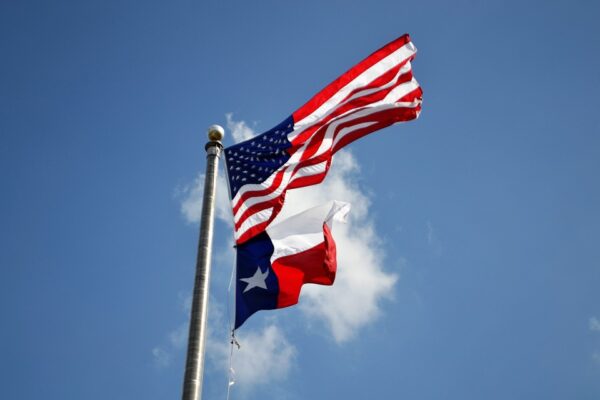 texas flag stock img