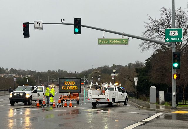 13th street bridge remains closed in Paso Robles, Calif