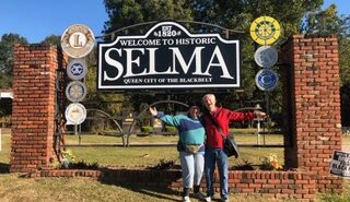 Gina Whitaker and Ken Hill at Selma, Alabama