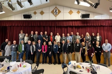 Nearly 50 representatives from San Luis Obispo County special districts attended the CSDA Legislator ofthe Year award to honor Senator John Laird.