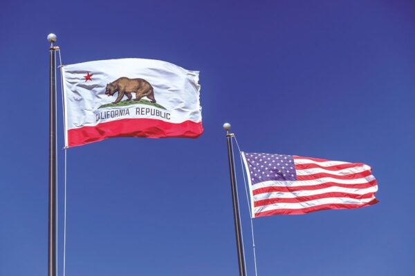california flag stock img