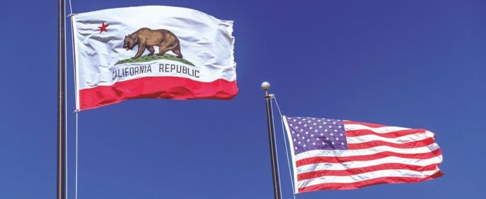 california flag stock img
