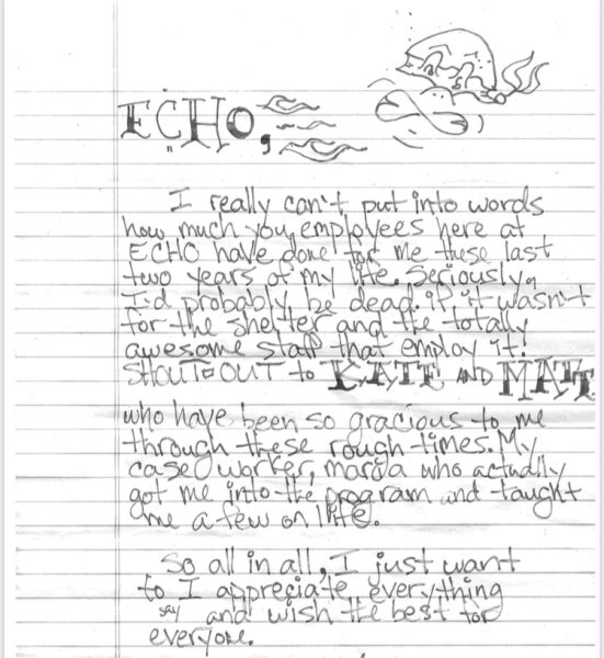 letter from echo resident