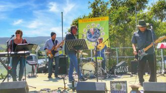 Back Bay Betty performing at a prior year's Earth Day event in San Luis Obispo.