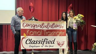 Kamal Traxinger named high school's '2023 Classified Employee of the Year'