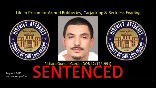 Paso Robles man convicted of robbery, carjacking, reckless evasion