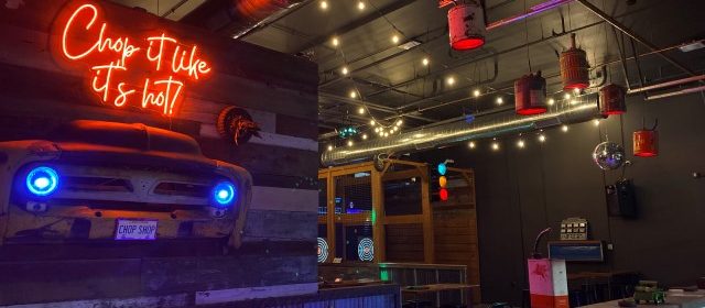 New vintage auto-themed axe throwing lounge opening in Atascadero