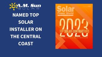 A.M. Sun Solar named top solar installer on the Central Coast