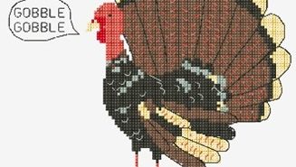 Cross stitch a turkey with the Paso Robles library this fall