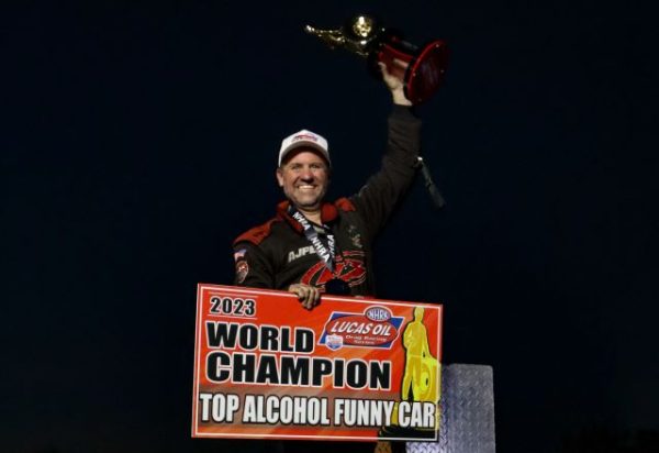 Drag racer Doug Gordon defends Top Alcohol Funny Car title, is crowned National Champion