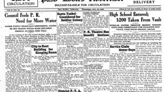 Paso Robles water shortage 1930