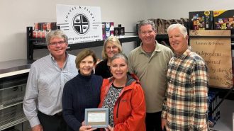 Paso Robles Pickleball Club makes donation to Loaves and Fishes