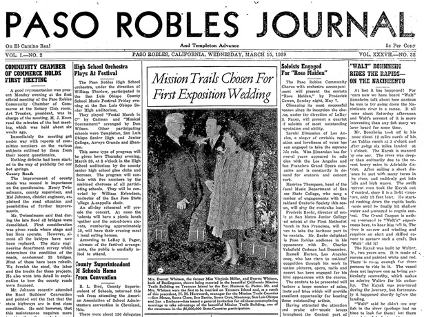 Paso Robles history 1939