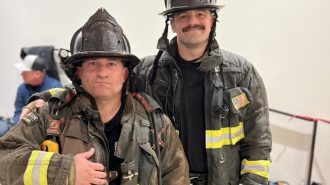 North County firefighters complete charity stair climb