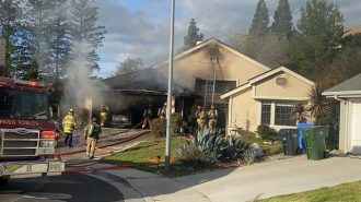 Crews contain residential structure fire in Paso Robles