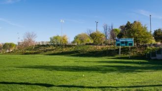 Barney Schwartz Park soccer field renovations underway