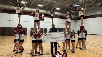 Paso Robles Elks Lodge donates to high school stunt team