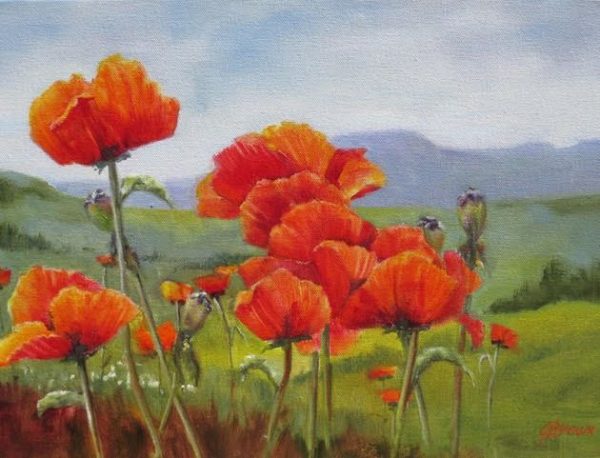 Wild Poppies by Joan Brown. 